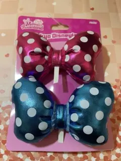ミニー　ファンダーランド パッチン リボン 2個セット