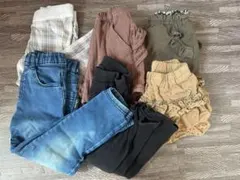 110cm ボトムス　ショートパンツ　長ズボン　まとめ売り　女の子