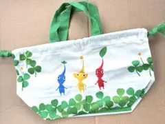 け*ん様 任天堂 ピクミン ランチバッグ 巾着袋のサムネイル