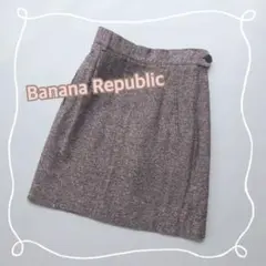 タイトスカート レディース　ツイード バナナリパブリック ミニ丈 台型　秋冬 M