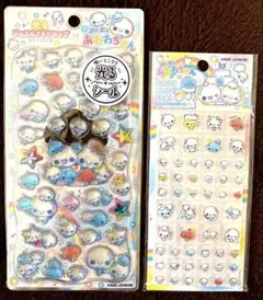 あわわちゃん　光るジュエルプチドロップ　ドロップブロックシール　2枚セット