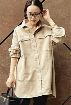 Healthy denim ヘルシーデニム　plage別注　SP BIGシャツのサムネイル