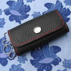 手縫い　牛革シボの４連キーケース☆