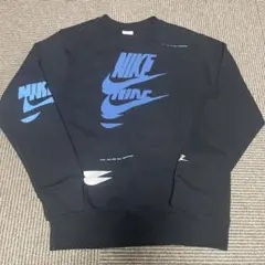 Nike ロゴプリント 黒 長袖トレーナー S