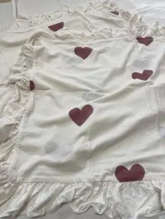 未使用☆ジェラピケ 枕カバー2枚セット ハート柄