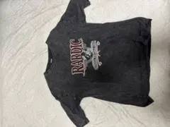 ブラック プリント Tシャツ 半袖 Y2KTシャツ