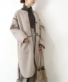 新品タグ付✨️B.C STOCK ウール ロングコート ベージュ ゆったり 2025年最新】B.C STOCK カラー：ベージュ系 ロングコートの人気