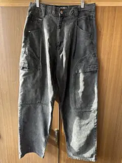 FUBU ダークグレー カーゴジーンズ W38 L34のサムネイル