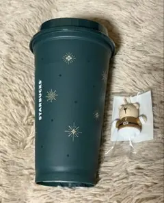 【未使用】スターバックス ホリデー2025リユーザブルカ ップグリーン473ml