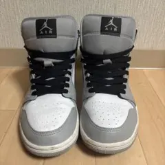 s*r様 V*n様 Air Jordan ハイカットスニーカー グレー/ホワイト