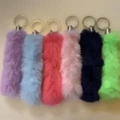 カラフルファーキーリング6個セット