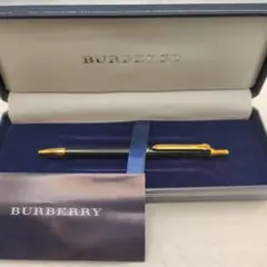BURBERRY ボールペン 専用ケース付き 新品】 バーバリー BURBERRY シルバー ボールペン 回転式 専用箱付き