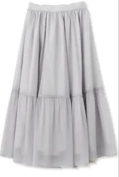 PROPORTION BODY DRESSIN Gシアー切り替えギャザースカート