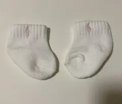 ポロラルフローレン　ホワイト ベビー靴下