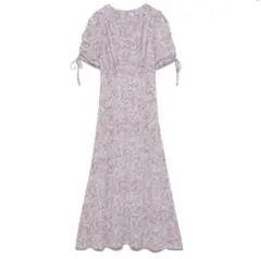 スナイデル SNIDEL バリエーションマーメイドプリントワンピース　CPNK