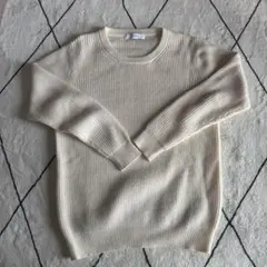 INHERIT ニットセーター M アイボリー
