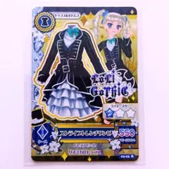 【ミニカード】アイカツカード　藤堂ユリカ　ストライプトレンチワンピ　ロリゴシック