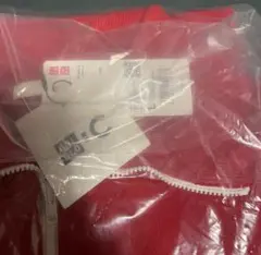 UNIQLOC ミラノリブフルジップカーディガン レッド Lサイズ