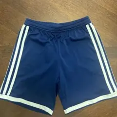 adidas ネイビー 140　キッズ ハーフパンツ　ショートパンツ　短パン