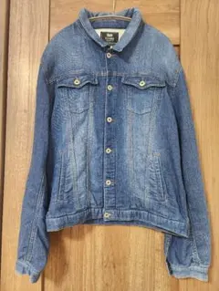 デニムブルー Gジャン フリースライニング