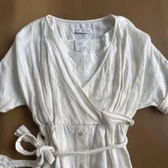 ZARA KIDSホワイト ラップワンピース インナー2点セット140cm