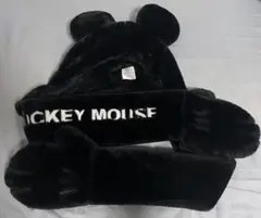 ミッキーマウス 耳付き帽子 手袋一体型