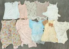 ベビー服セット　女の子　まとめ売り 花柄・リボン