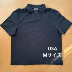 【ZARA】ポロシャツ ネイビー Mサイズ（USA）