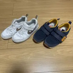 美品 2点セット♪ナイキ18.5 ミキハウス 19.0 シューズ　2足セット！