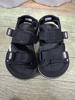 VANS キッズ サンダル 17cm ブラック