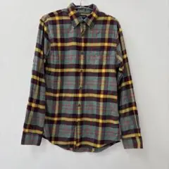 未着用　Lands' End ランドエンズ　長袖　チェックシャツ　S