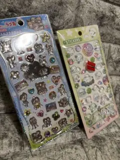 正規品　ラブ友　ジュエルプチドロップ　シマエナガ風ステッカー