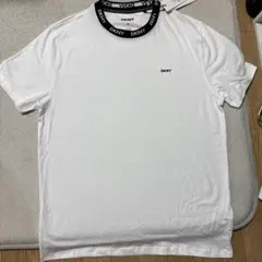 DKNY ロゴネック Tシャツ ホワイト M