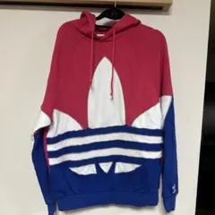 adidas ストライプデザイン パーカー