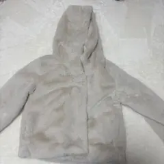 AZUL by moussy フード付きファーコート M