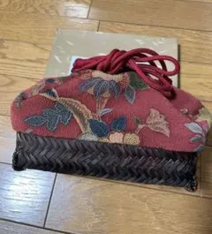 和装 カゴバック 巾着