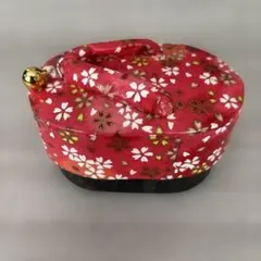 昭和レトロ　桜模様　和紙　小物入れ