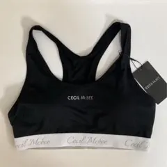 新品 セシルマクビー レディース ハーフトップ L ブラトップ インナー 黒