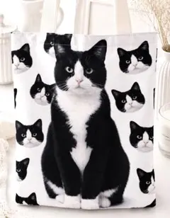 人気 猫バッグ 하치와레 猫づくし お洒落 丈夫な新品トート 大判 オリジナル