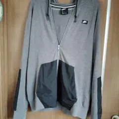 Nike ジップアップパーカー M グレー/ブラック