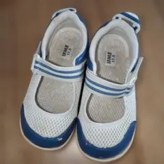 IFME 上履きシューズ 17.5cm ホワイト/ブルー