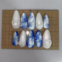 マーブルデザイン ネイルチップ 10個セット