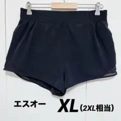 【エスオー 】ハーフパンツ 裾メッシュ XL 黒 ポリエステル ポケットありXLのサムネイル