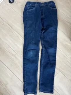 branshes 150cm デニムパンツ ウエストゴム　ボタン調整のサムネイル