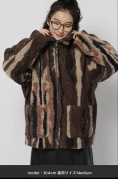 niko and…ミックスボアzipジャケット