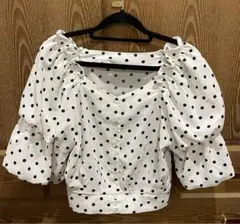 【最終お値下げ】NICECLAUP ドット2wayブラウス