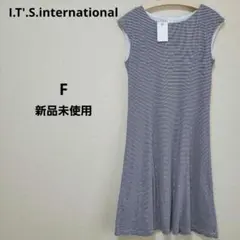 I.T'.S.international ノースリーブワンピース ボーダー 新品のサムネイル