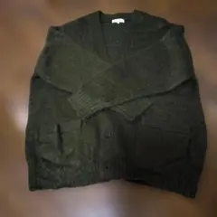 FREAK'S STORE ダークグリーン カーディガン L