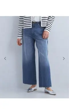 green label relaxing ストレートワイドデニム