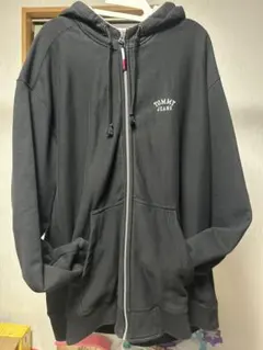 TOMMY JEANS フルジップパーカー XL 黒